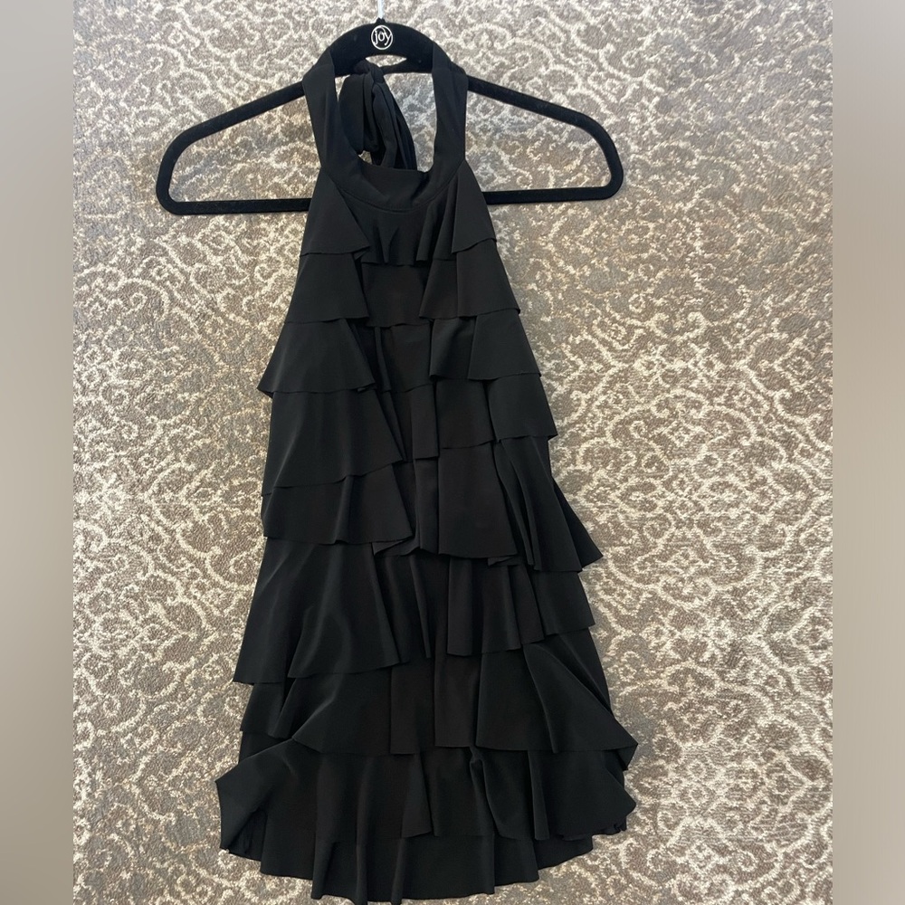 Black layered going out tank top